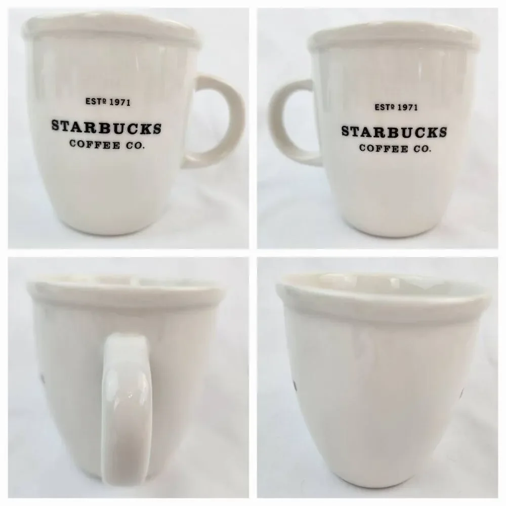 ☕️Starbucks 2007 Ivory Est 1971 Abbey Ceramic 16oz Mug